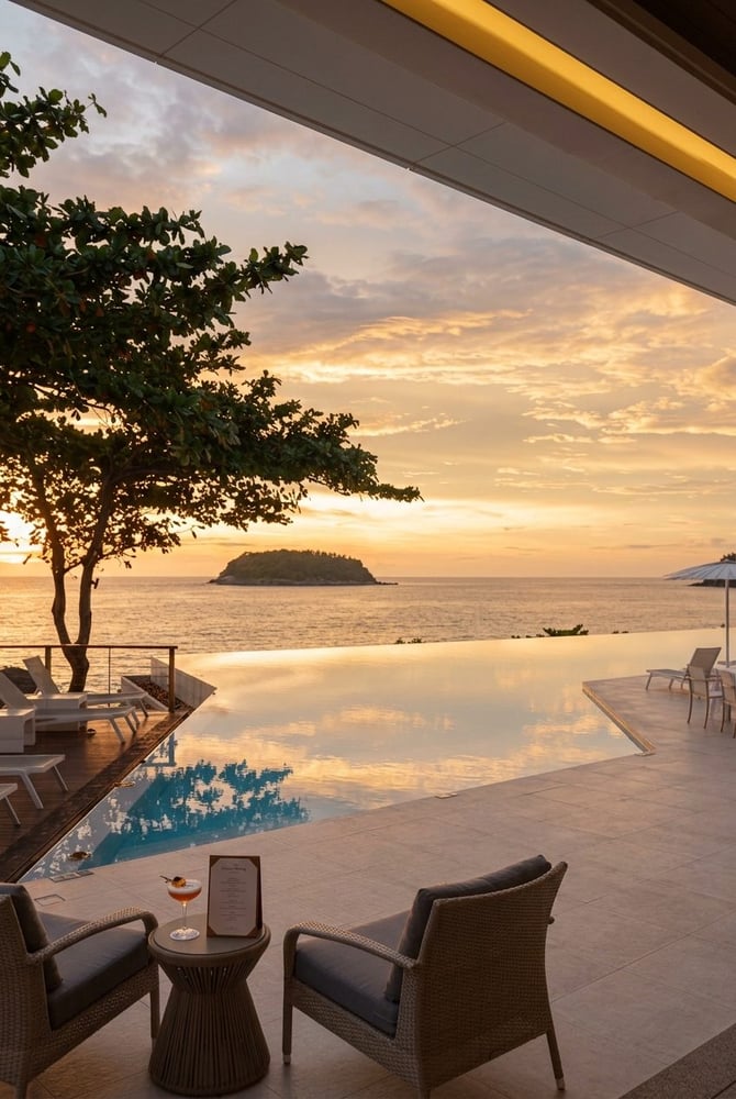 The Kata Rocks Clubhouse in Phuket: Oceanfront Dining, Sunset Views & Luxury Escape