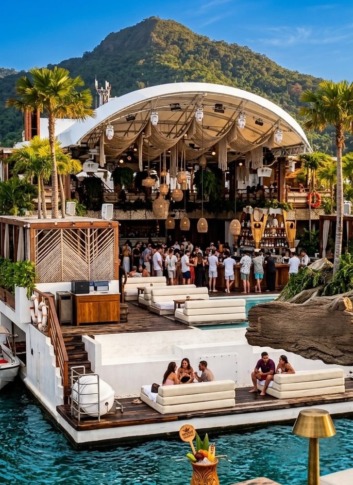 Yona Beach Club in Phuket: Floating Luxury, Ocean Views & Beach Vibes