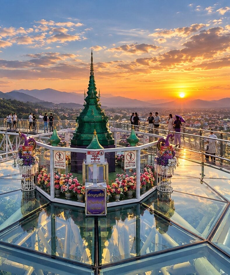 Sky Walk Wat Phra That Doi Wao in Chiang Rai: Panoramic Views, Glass Skywalk & Culture